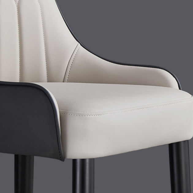 Chaises de salle à manger de style glamour nordique, chaise d'appoint avec accoudoirs en métal pour cuisine (Ensemble de 2)