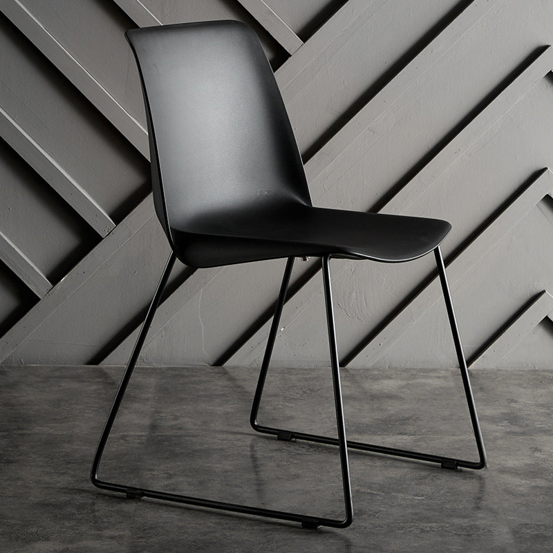 Industrial Style Metal Dining Room Chairs Armless Dining Chair for Restaurant