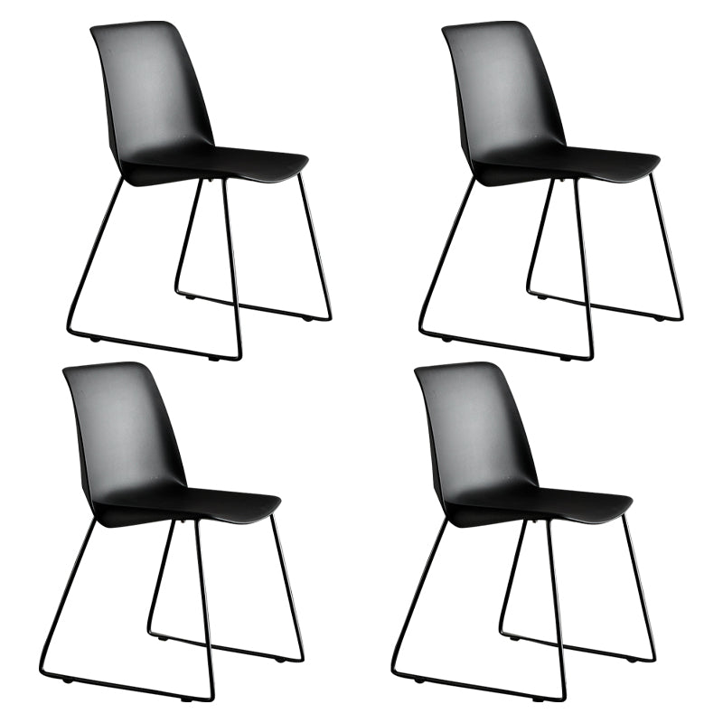 Industrial Style Metal Dining Room Chairs Armless Dining Chair for Restaurant