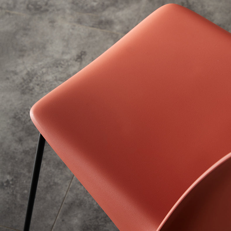 Industrial Style Metal Dining Room Chairs Armless Dining Chair for Restaurant