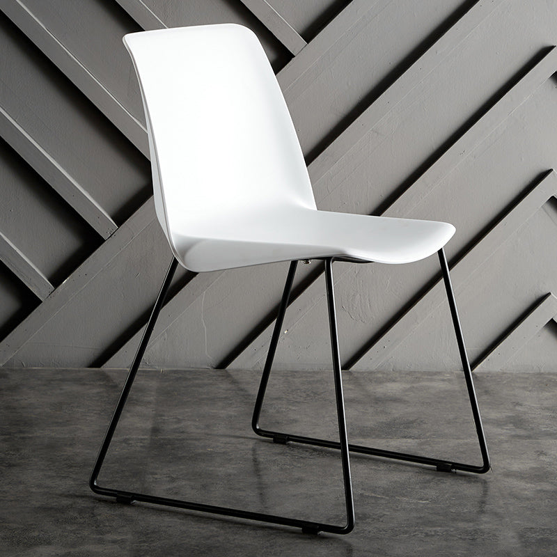 Industrial Style Metal Dining Room Chairs Armless Dining Chair for Restaurant