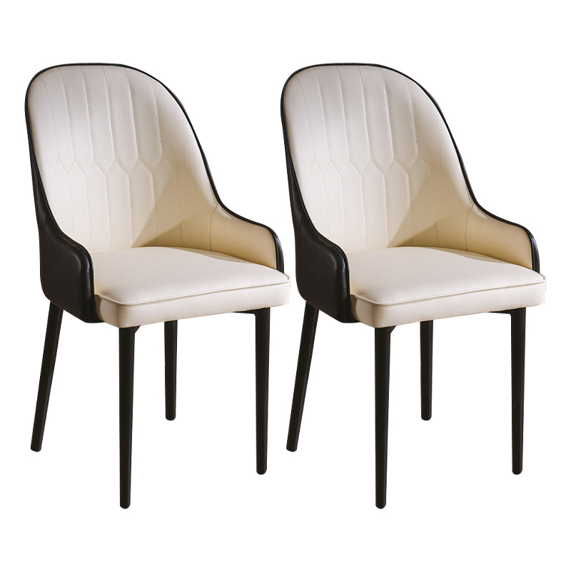 Sillas de comedor de metal estilo Glam, acabado mate, silla lateral con brazo para cocina