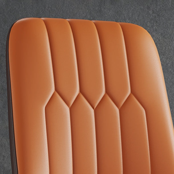 Silla de comedor de metal de estilo escandinavo, silla con respaldo sólido sin brazos
