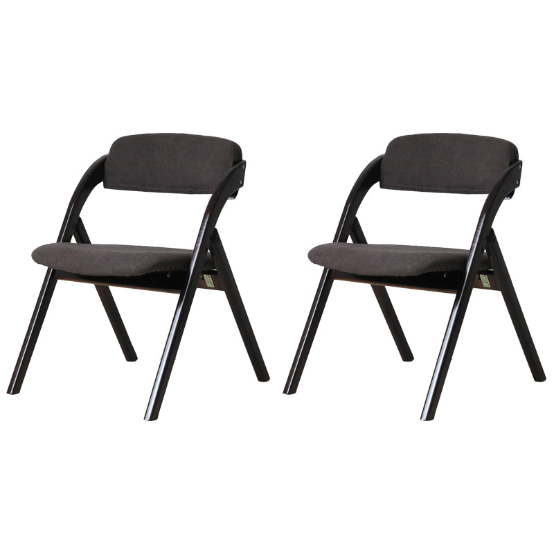 Scandinavian Home Side Chair Upholstered Open Back Wood Folding Dining Room Chair