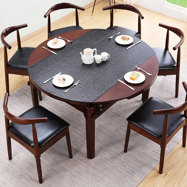 Chaise d'appoint scandinave à dossier ouvert, chaise de salle à manger rembourrée en bois