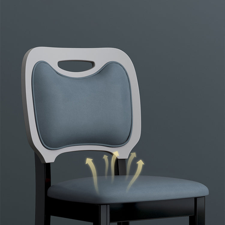 Scandinavian Home Side Chair Open Back Wood Upholstered Dining Room Chair (Set of 2)