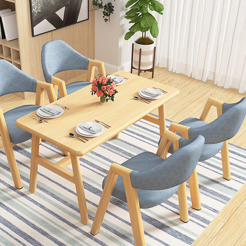 Sillas de comedor modernas Sillón tapizado con patas de metal (juego de 4)