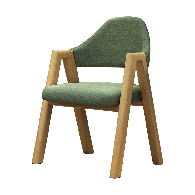 Fauteuils de salle à manger modernes Fauteuil rembourré avec pieds en métal (Ensemble de 4)