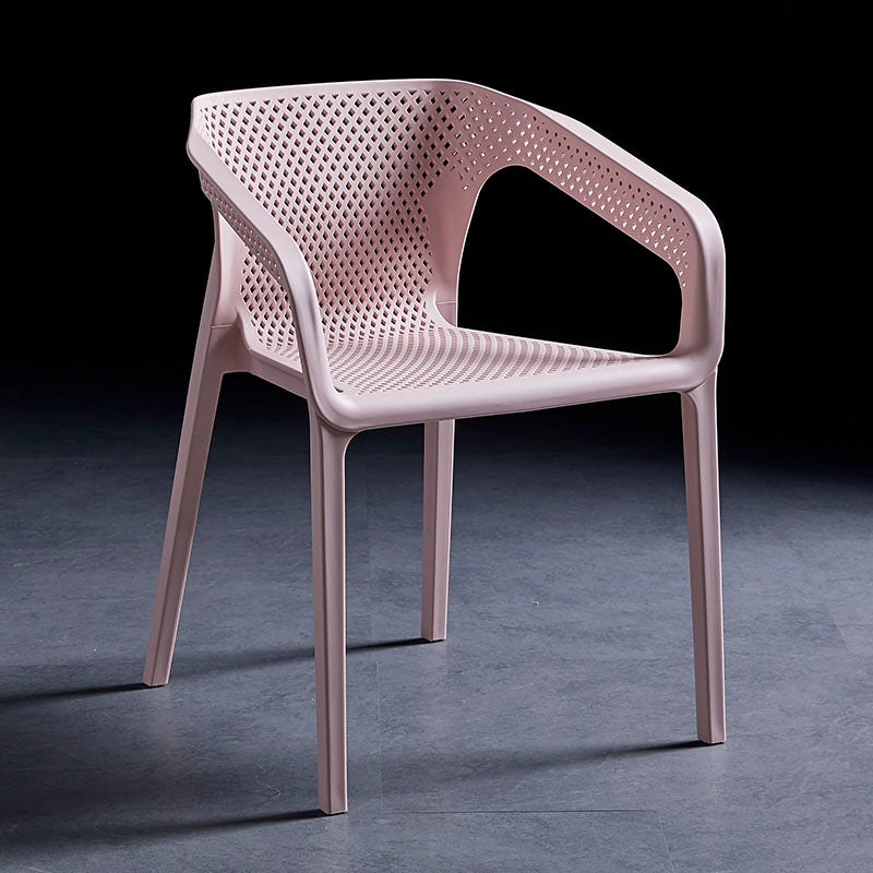 Silla de comedor de plástico de estilo moderno, sillas de comedor apilables para cocina