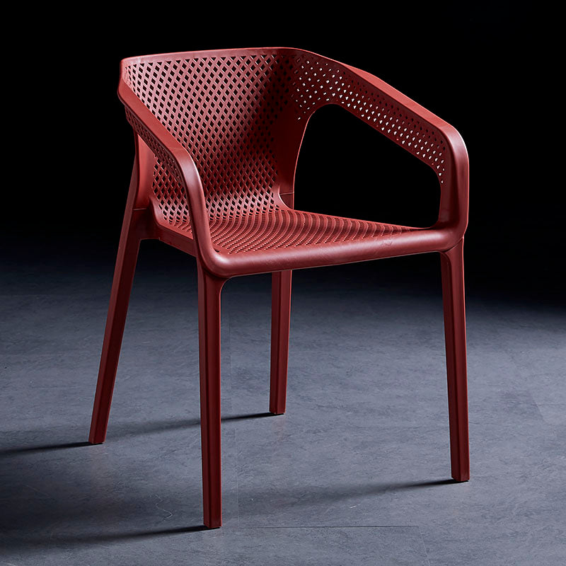 Silla de comedor de plástico de estilo moderno, sillas de comedor apilables para cocina