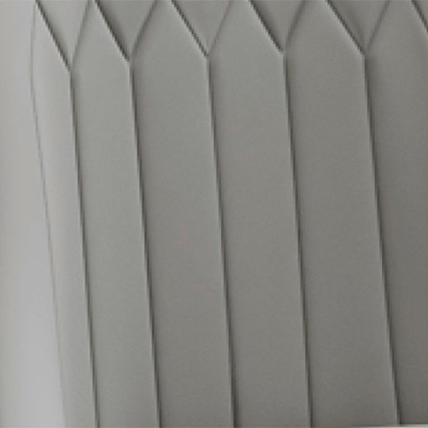 Silla de comedor de estilo escandinavo, silla acolchada con respaldo sólido de comedor de metal