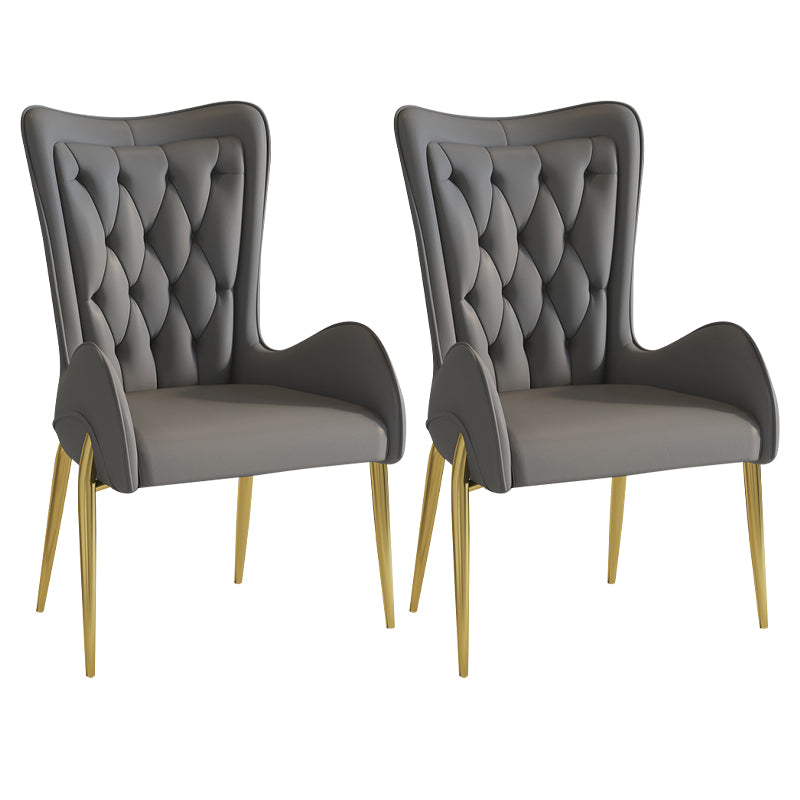 Nordic Style Metal Speisezimmer Sessel Flügelback Side Stuhl für den Heimgebrauch