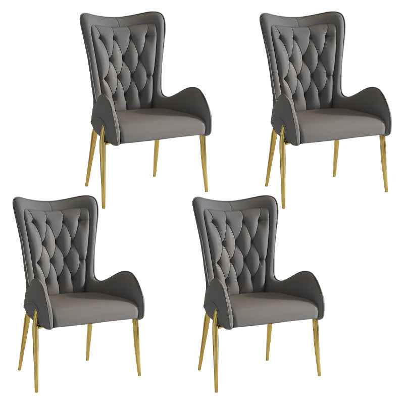 Nordic Style Metal Speisezimmer Sessel Flügelback Side Stuhl für den Heimgebrauch