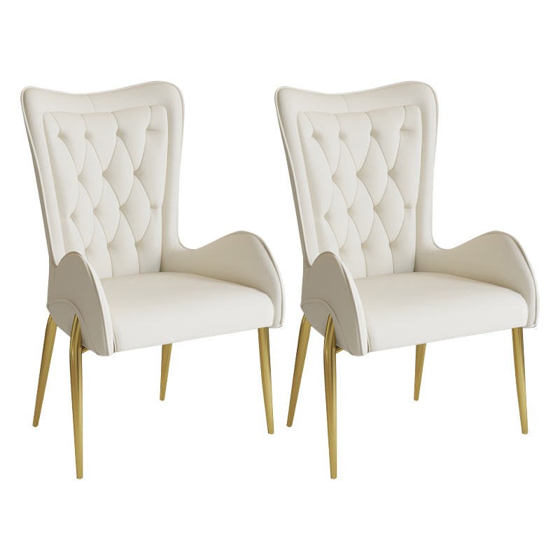 Nordic Style Metal Speisezimmer Sessel Flügelback Side Stuhl für den Heimgebrauch