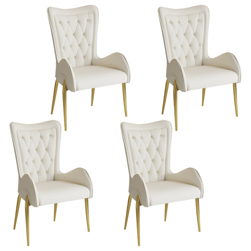 Nordic Style Metal Speisezimmer Sessel Flügelback Side Stuhl für den Heimgebrauch