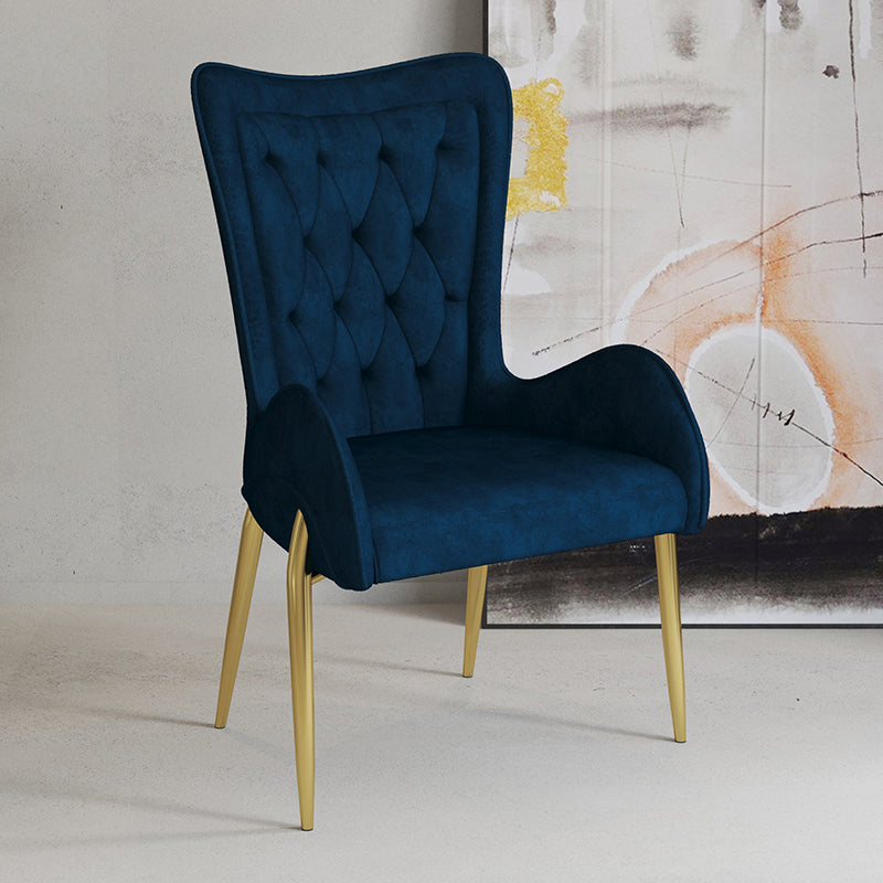 Nordic Style Metal Speisezimmer Sessel Flügelback Side Stuhl für den Heimgebrauch