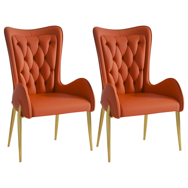 Fauteuils de salle à manger en métal de Style nordique, chaise latérale à oreilles pour usage domestique