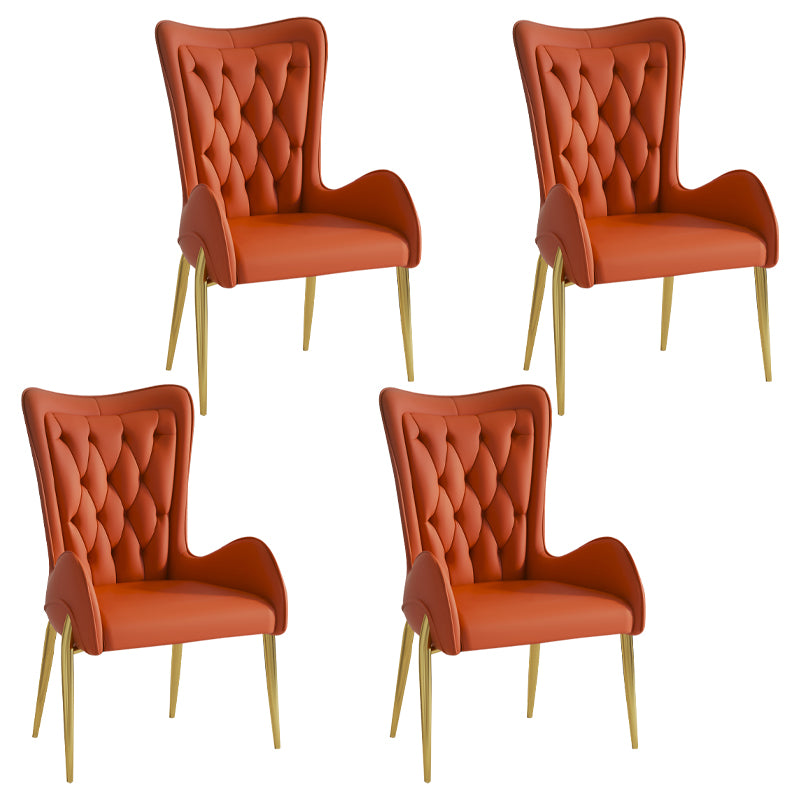 Nordic Style Metal Speisezimmer Sessel Flügelback Side Stuhl für den Heimgebrauch