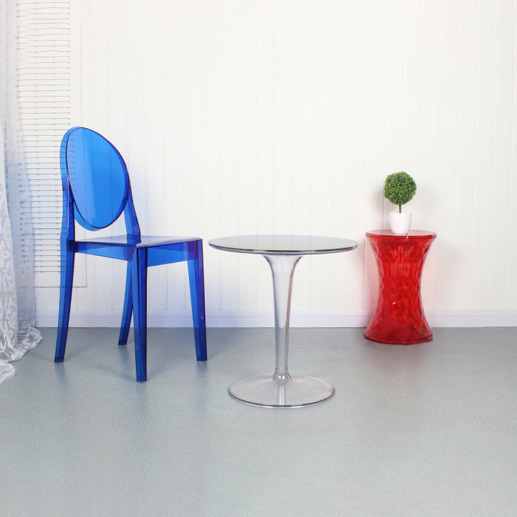 Ensemble de chaises en plastique de style scandinave, chaises de cuisine à manger et dos ouvert