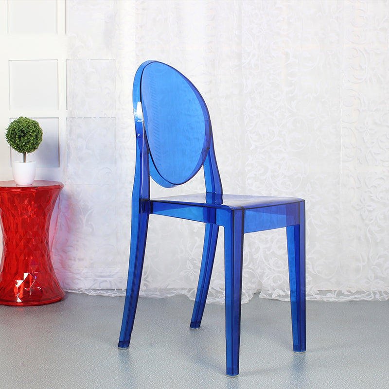 Ensemble de chaises en plastique de style scandinave, chaises de cuisine à manger et dos ouvert