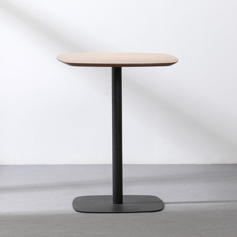 23.6-inch Square Shape Industrial Dining Table Three-Color Fixed Table with Wooden