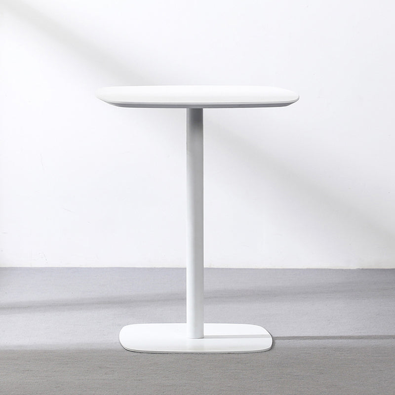 23.6-inch Square Shape Industrial Dining Table Three-Color Fixed Table with Wooden