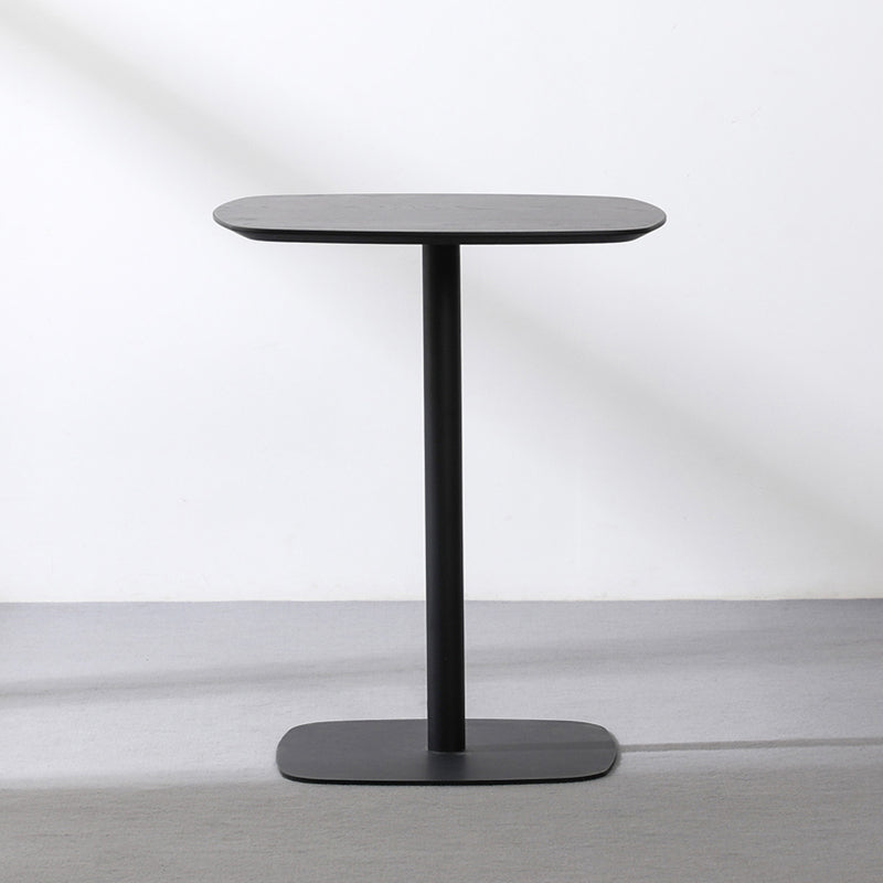 23.6-inch Square Shape Industrial Dining Table Three-Color Fixed Table with Wooden