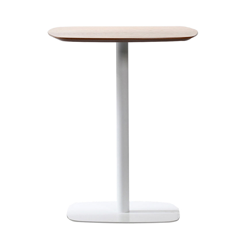 23.6-inch Square Shape Industrial Dining Table Three-Color Fixed Table with Wooden