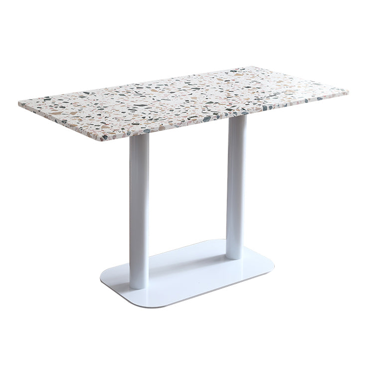 Mesa de comedor de estilo industrial, muebles de hogar de piedra para comedor