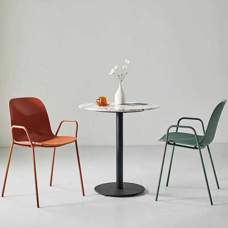 Mesa de comedor de estilo industrial, muebles de hogar de piedra para comedor