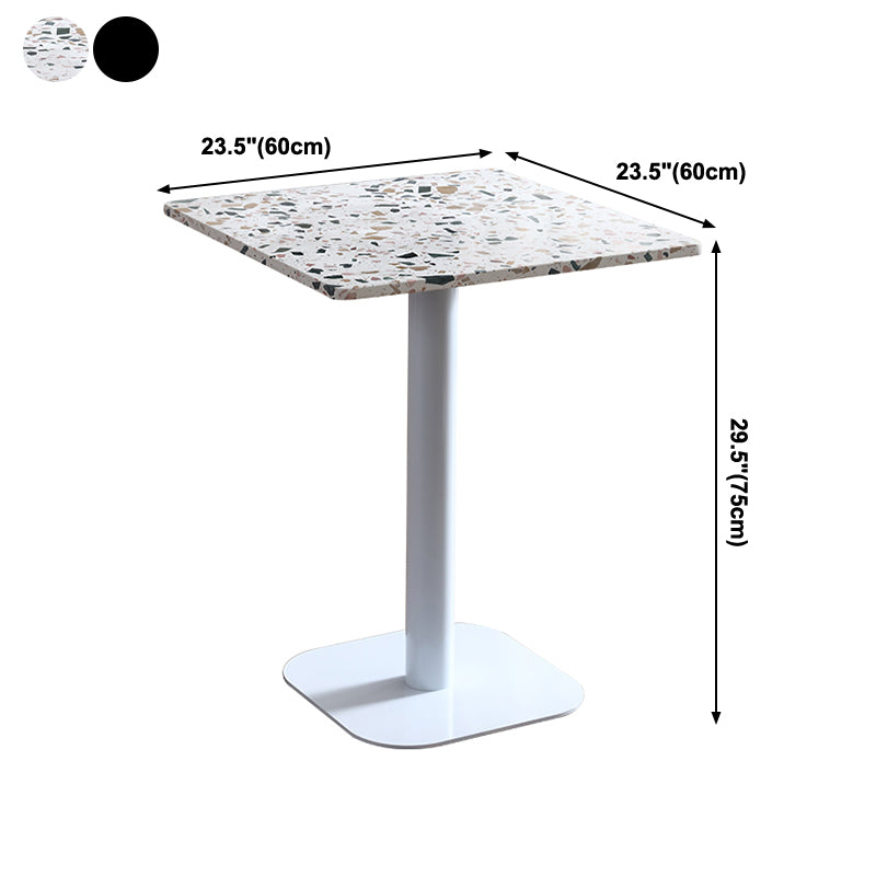 Mesa de comedor de estilo industrial, muebles de hogar de piedra para comedor