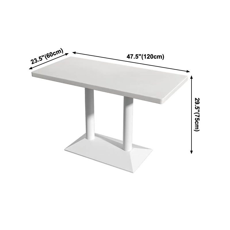 Colección de comedor de mesa de comedor de estilo industrial para el comedor de piedra para interiores
