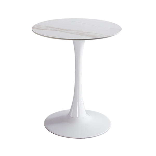 Moderner Stil runder Esstisch Sintered Stone Esstisch mit Tulpenbasis
