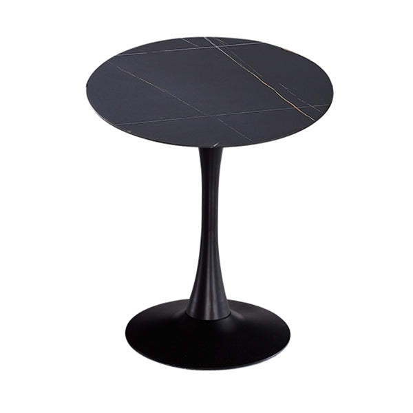 Moderner Stil runder Esstisch Sintered Stone Esstisch mit Tulpenbasis