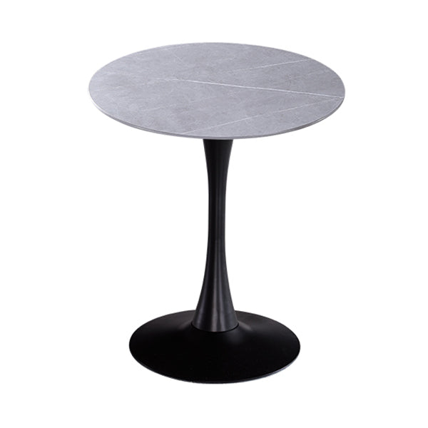 Moderner Stil runder Esstisch Sintered Stone Esstisch mit Tulpenbasis