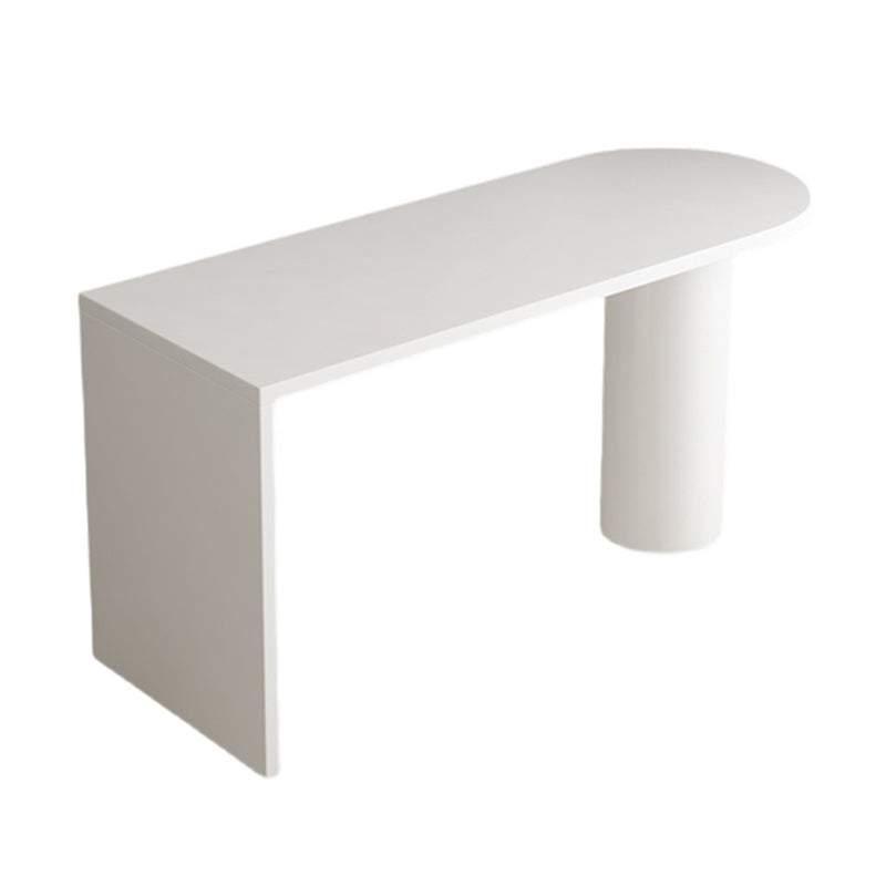 Mesa de comedor estándar con tapa de piedra sinterizada moderna, mesa de comedor rectangular con bases de pedestal dobles
