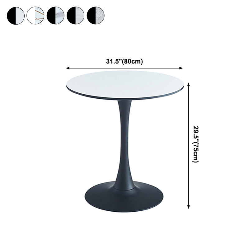 Round Shape Dining Table Simplicity Style Tulip Base Table for Dining Room