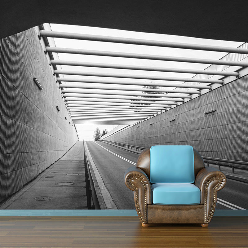 Modern Style Spatial Extension Mural Mildew Resistant Wallpaper for Home Decor