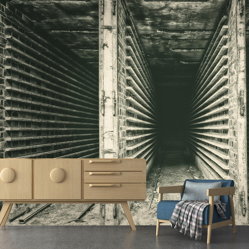 Modern Style Spatial Extension Mural Mildew Resistant Wallpaper for Decoration