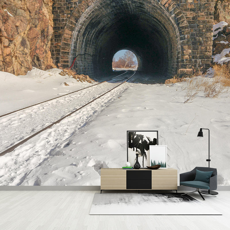 Modern Style Spatial Extension Mural Mildew Resistant Wallpaper for Decoration