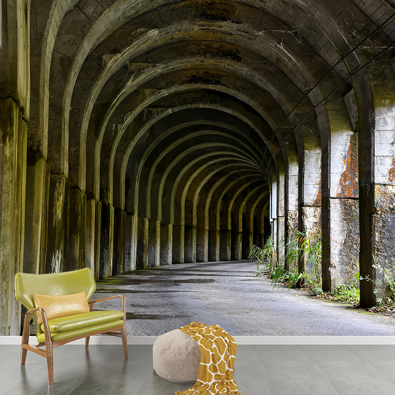 Modern Style Spatial Extension Mural Mildew Resistant Wallpaper for Home