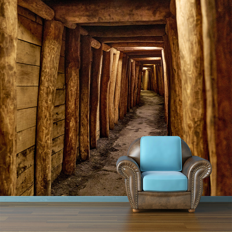 Customized 3D Spatial Extension Mural Wallpaper Eco-friendly for Living Room