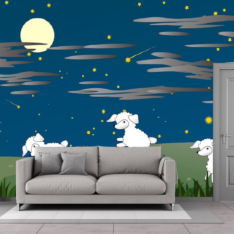 Lovely Cartoon Animal Wallpaper Mural Mildew Resistant for Children's Bedroom