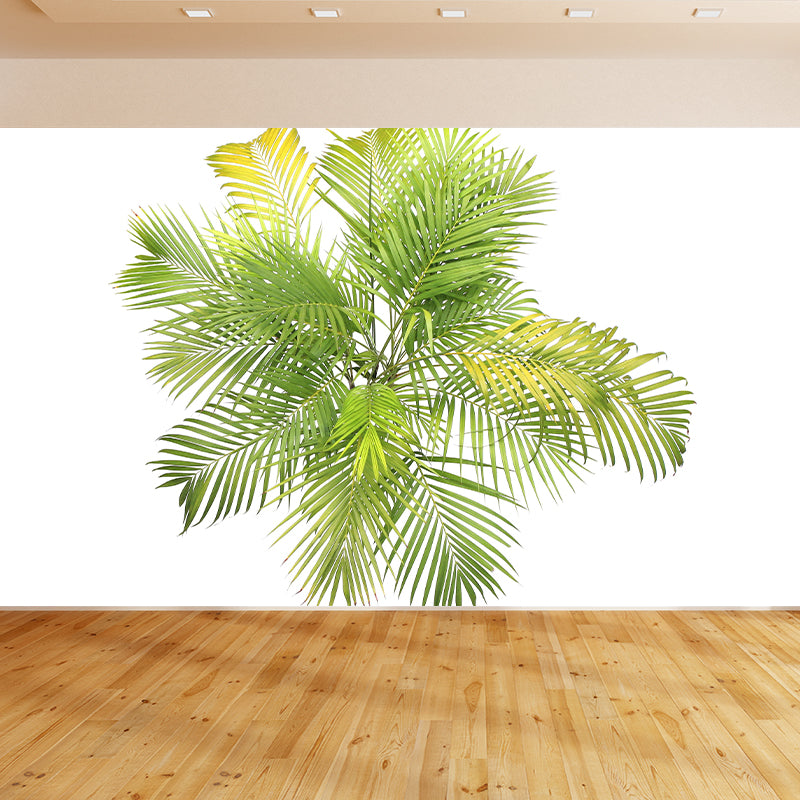 Tropical Leaf Plant Mural Modern Stain Resistant Wall Art for Sleeping Room
