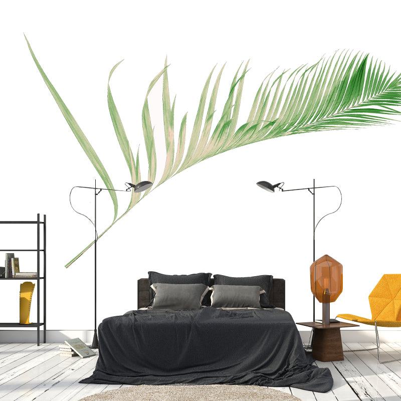 Customized Tropical Leaves Mural Indoor Decoration Mural for Living Room