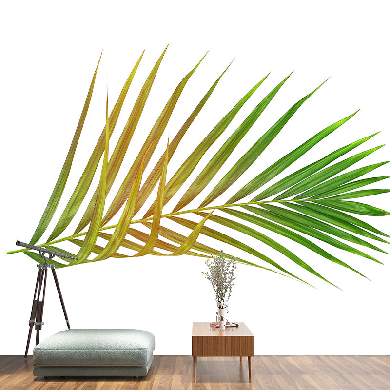 Customized Tropical Leaves Wall Mural Indoor Decoration Mural for Living Room