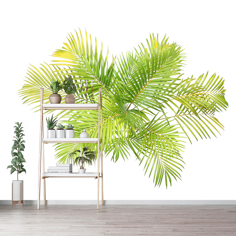Customized Tropical Leaves Wall Mural Indoor Decoration Mural for Living Room