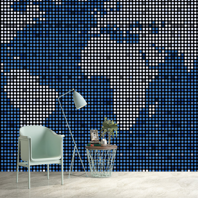 Illustration World Map Wall Mural Contemporary Decorative for Living Room