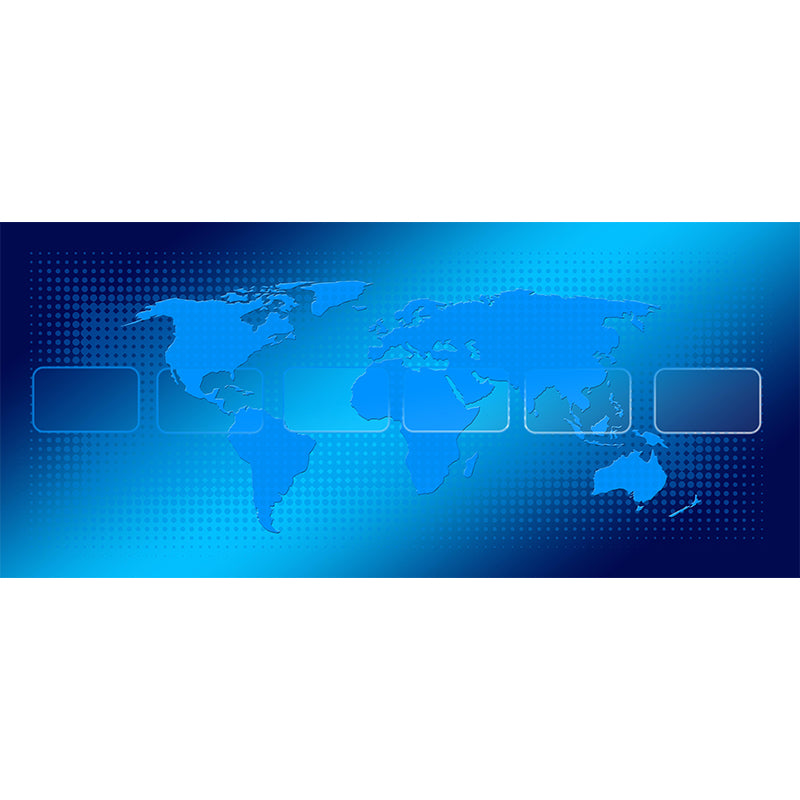 Illustration World Map Mural Contemporary Decorative Wall Murals for Bedrooms