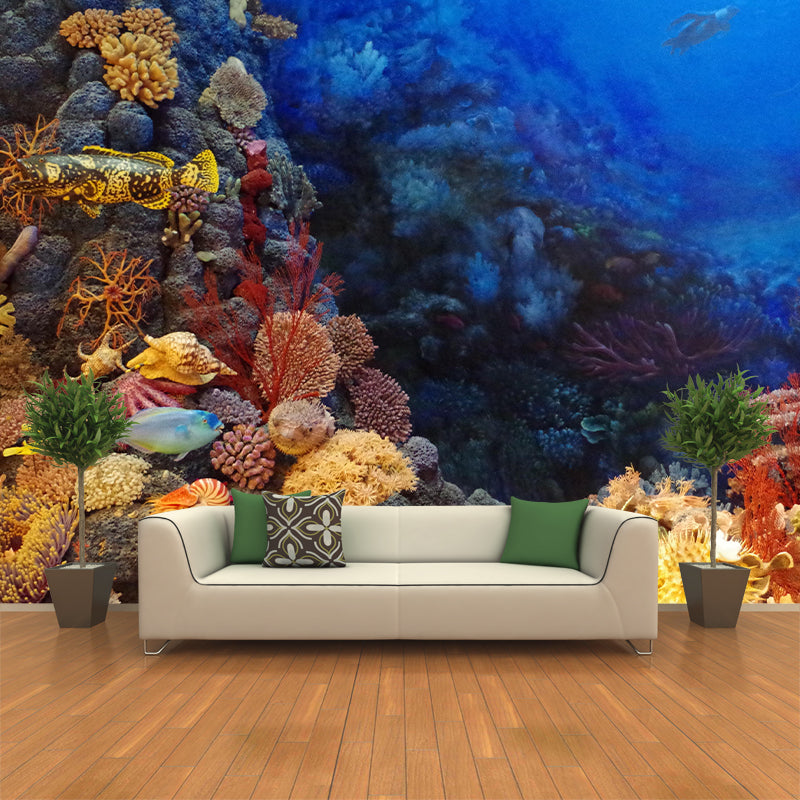Underwater World Wall Mural Contemporary Decorative Living Room Wall Covering